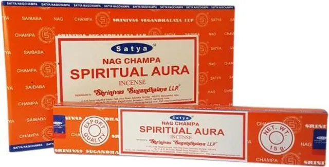 Selenietshop.nl Nag Champa Spiritual Aura 12x 15g Zie afbeelding