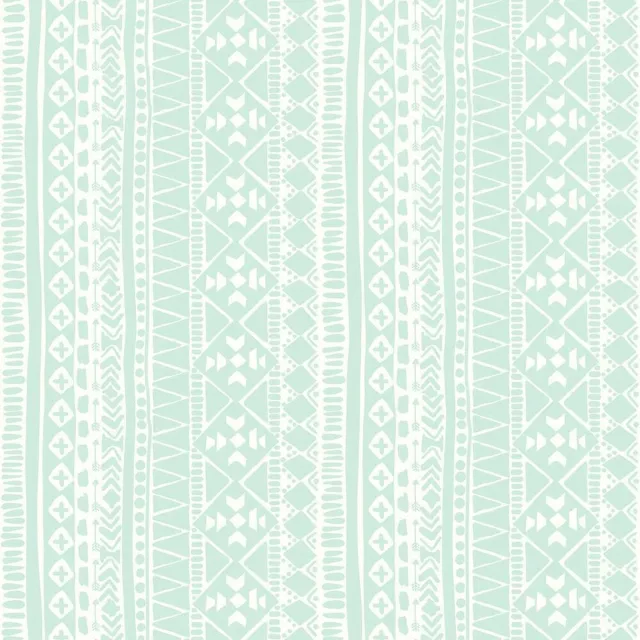 RoomMates behang Peel and Stick Tribal 503 cm vinyl lichtblauw