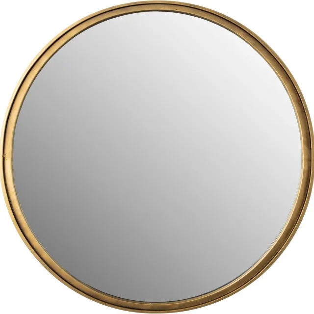 Housecraft Living Matz Spiegel/ Wandspiegel Rond 60x60 Metaal cm Goud Brons