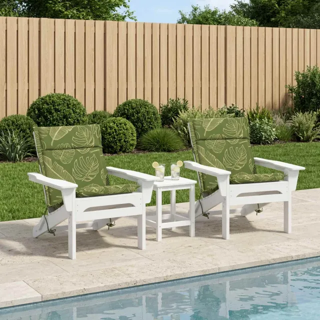vidaXL Kussen voor lage rugstoelen GEMERT 2 st 100% Polyester groen