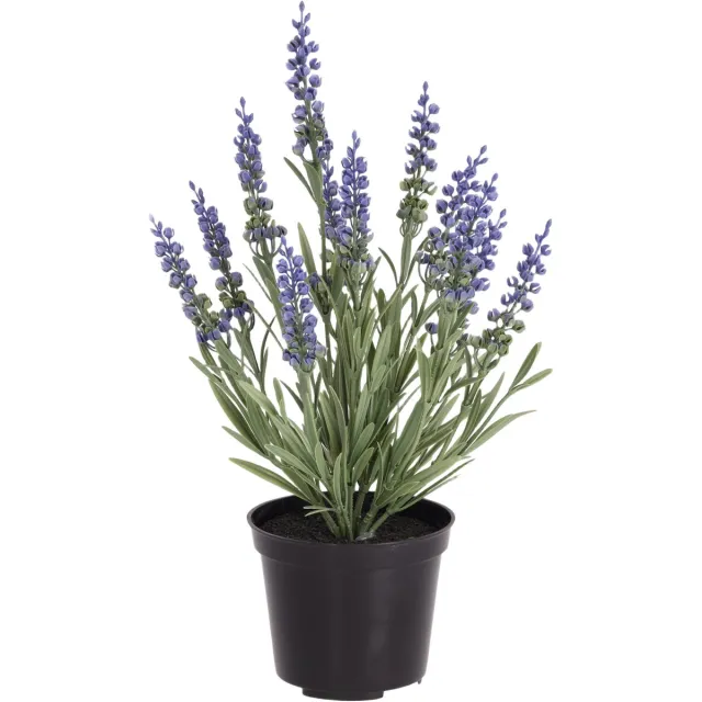 maxifleur Kunstplanten Lavender kunstplant 30cm UV blauw in kweekpot 10cm