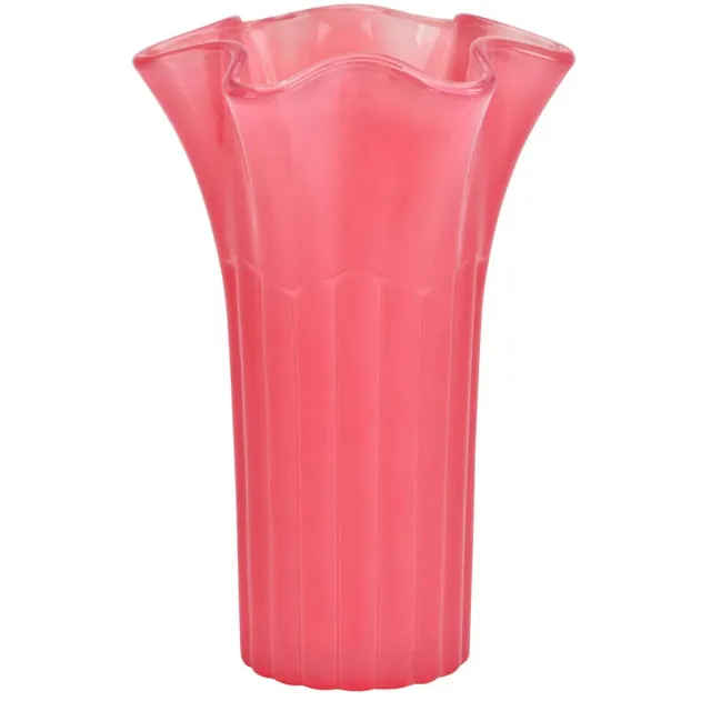 Atmosphera Bloemenvaas - roze - D16 x H25 cm - glas - hoge vaas - boeketvaas