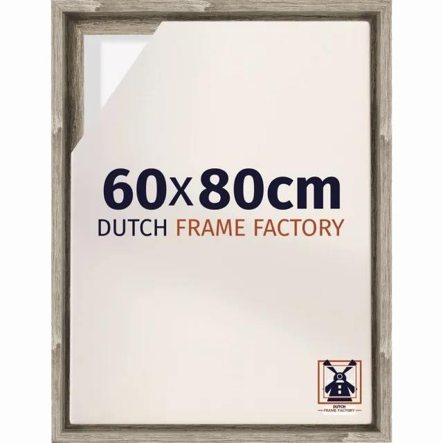 Dutch Frame Factory Baklijst 60x80 cm - Sonoma Eiken - Geschikt voor Canvasdoek - MDF Baklijst Lausanne