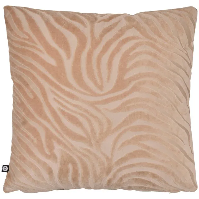 Atmosphera Créateur d'intérieur® Kussen met afneembare hoes van fluweel TIGRIS Beige lin