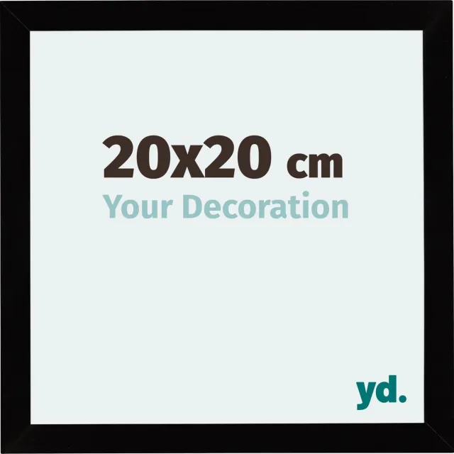 yd. Your Decoration - Fotolijst 20x20 cm - MDF - Zwart Hoogglans - Mura