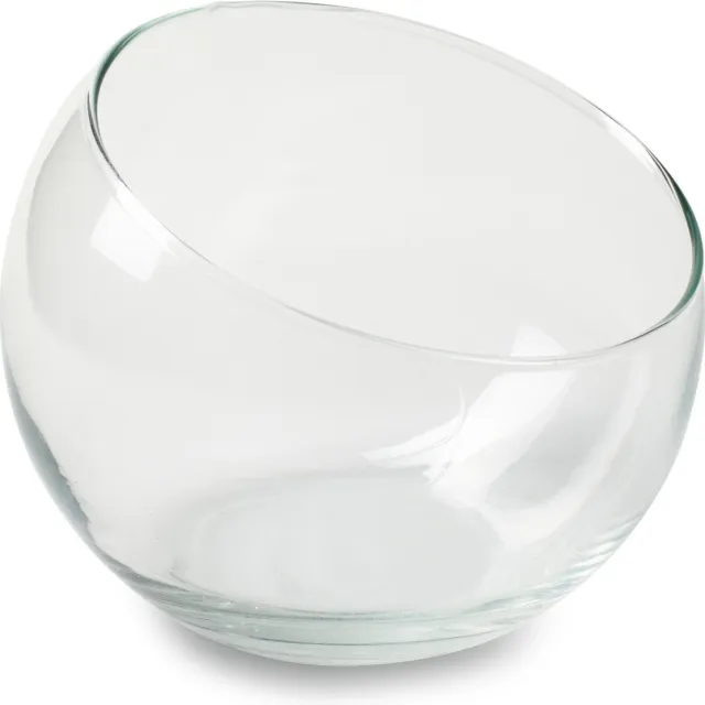 Jodeco Bloemenvaas Bobby - helder transparant - glas - 12,5 x 10 cm - bol vaas/schaal