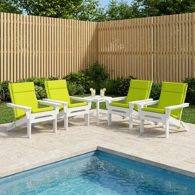 vidaXL Kussen voor lage rugstoelen GEMERT 6 st 100% Polyester groen