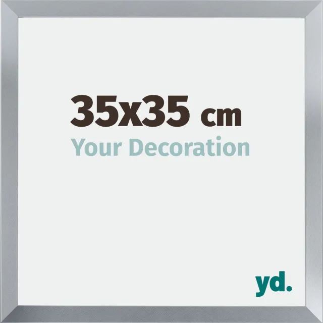 yd. Your Decoration - Fotolijst 35x35 cm - MDF - Zilver Glans - Catania