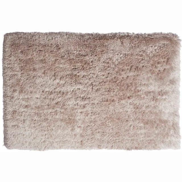 Vente-unique Hoogpolig shaggy vloerkleed - 200 x 290 cm - Taupe - ARDELA Taupe, Beige