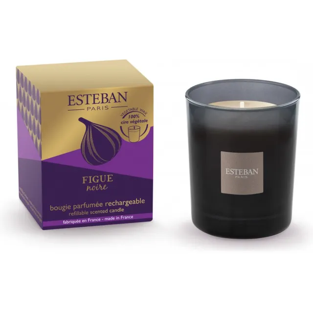 Esteban Classic Figue Noire Geurkaars 180gr Antraciet
