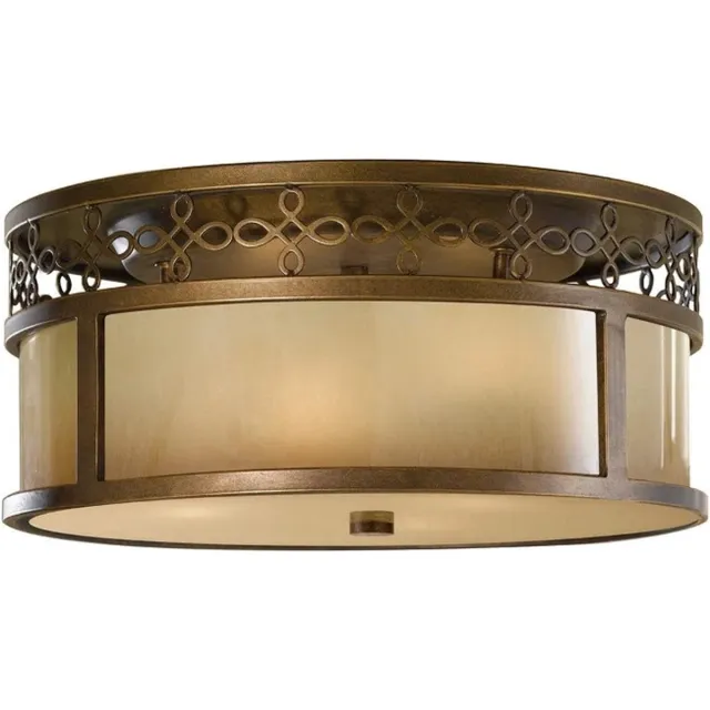 Steady Lighting Bohemian Plafondlamp - Steady Lighting - Metaal - Bohemian - E27 - L: 38.1cm - Voor Binnen - Woonkamer - Eetkamer - Brons