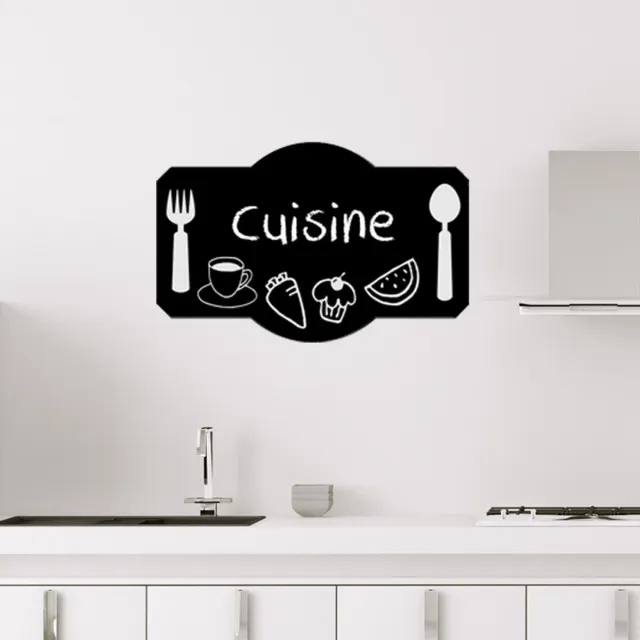 Ambiance Sticker Schoolbordsticker - uitwisbare zelfklevende muurstickers - Keukenbladontwerp - 90x140cm Multi color