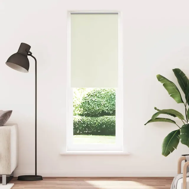 vidaXL Rolgordijn verduisterend 75x230 cm stofbreedte 70,7cm polyester wit