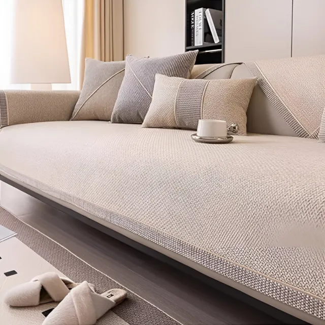 E-Shop4u Bankhoezen - D-Luxe Bankhoes - 90x180cm - Beige