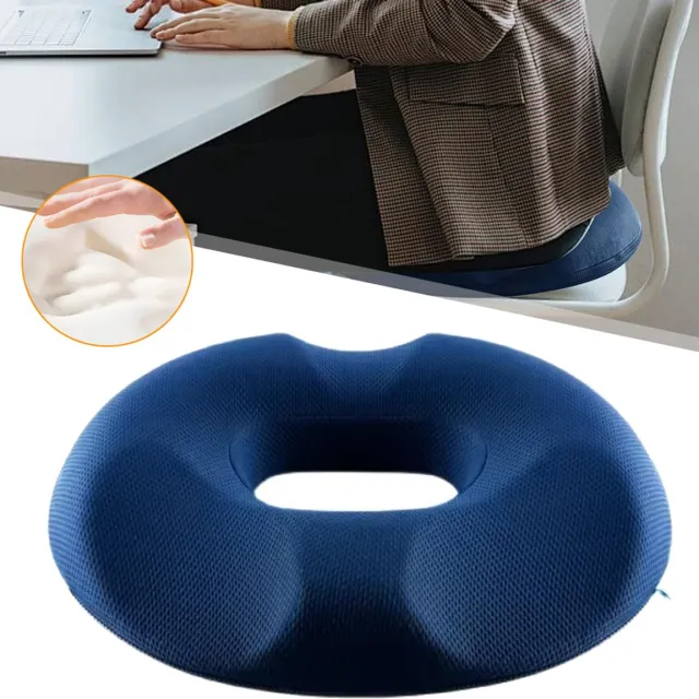BENALLA Kussens Tegen Doorligwonden Voor But - Doorligkussen Ter Verlichting Van Drukpunten - Donutkussen - Kussen Van Traagschuim Marineblauw