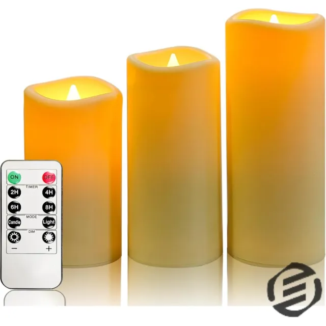 Equivera Oplaadbare LED Kaarsen - Elektrische Kaarsen - Oplaadbare Waxinelichtjes - Realistische Kaarsen - Kerstverlichting - Veilig en Duurzaam ivoor