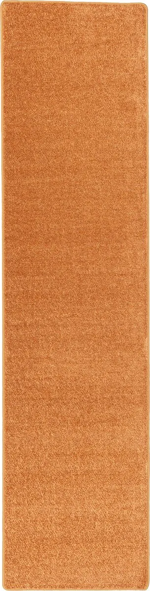 Snapstyle Vloerkleed Luna Hoogpolig Velours Loper Oranje