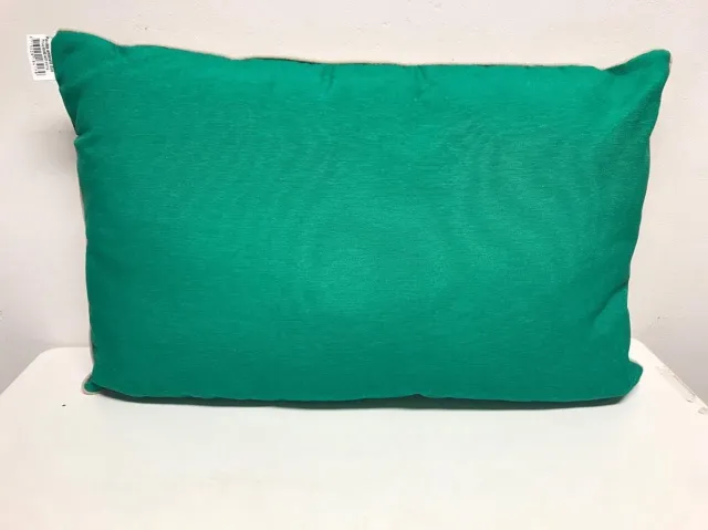 Madison sierkussen 60x40 cm Emerald groen/ecru duo
