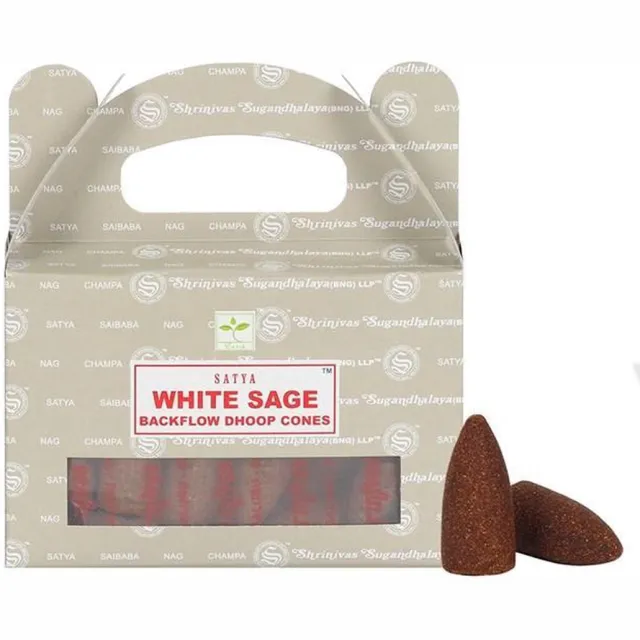 Satya Backflow Cones-Wierook kegels - White Sage Beige