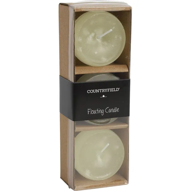 Countryfield drijfkaarsen Bollie crème
