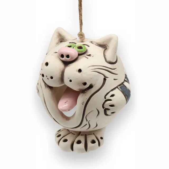 MadDeco tuindecoratie - tuinhanger - boomhanger - windgong - bel - handgemaakt product uit Oekraïne - keramiek zie afbeelding