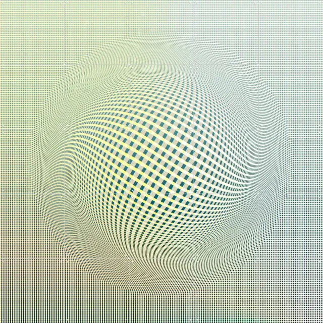 IXXI Warmth, Angelo Cerantola - 100 x 100 cm - Grote wanddecoratie en posters - Abstract, Kleurrijk, Grafisch Ontwerp, Geometrische Kunst, Digitale Groen