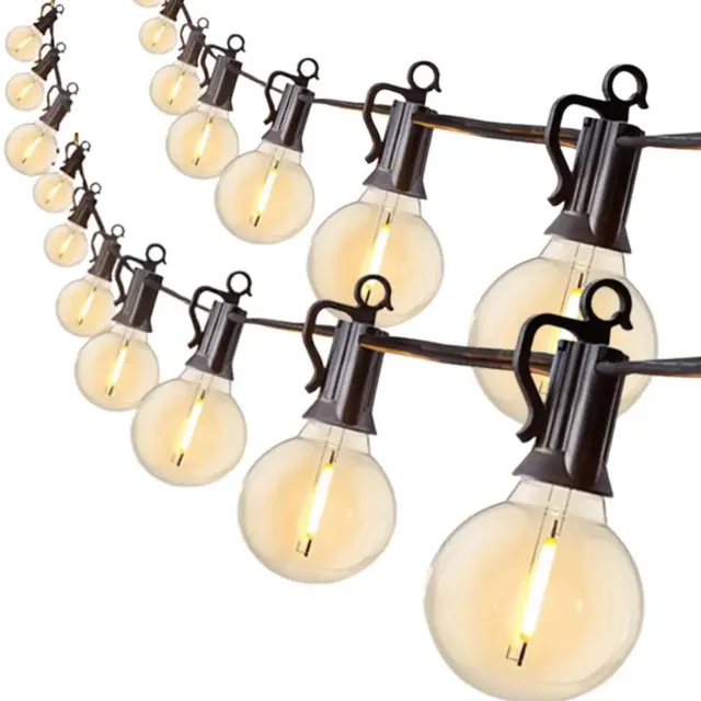 Home & Marker Lichtsnoer Buiten - Lichtslinger - Buitenverlichting Slinger - Tuinverlichting - Sfeerverlichting - 50 Lampjes - 7.5 + 7.5 Meter - Yardbulbs