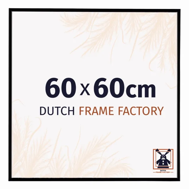 Dutch Frame Factory Fotolijst 60x60 cm - Kunststof - Zwart Mat - Easy