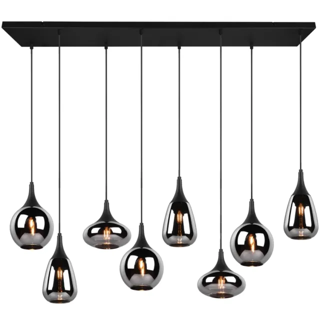 Trio LUMINA - Hanglamp - Zwart mat - excl. 8x E14 2 W