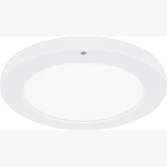 STRÜHM OLGIERD - LED Plafondlamp met Bewegingssensor + Dag en Nacht Sensor - 24W - 3170 Lumen - Aanpasbare Kleur CCT - 360° Zichthoek - Opbouw/Inbouw - Rond - Mat Wit - 300 mm
