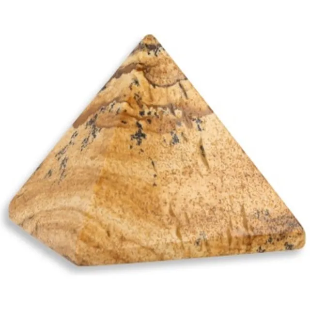 Ruben Robijn Jaspis landschap piramide 25 mm edelsteen Bruin