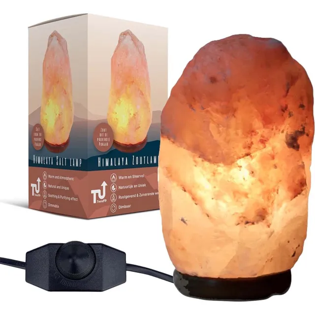 Trendup Himalaya Zoutlamp – Dimbaar – 2-3 kg – 20 cm – Nachtlampje Oranje