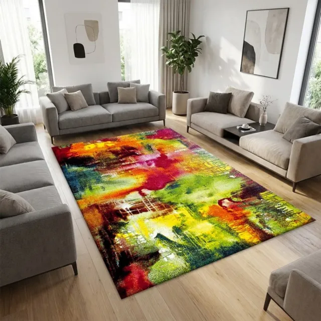 TapisTrend Designer tapijt Multicolor 200x290 cm Veelkleurig abstract vloerkleed met een artistiek schildereffect en levendige kleuren