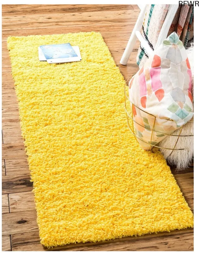 RFWR Moderne Pluche Shag Tapijt in Turquoise - 5' x 8'