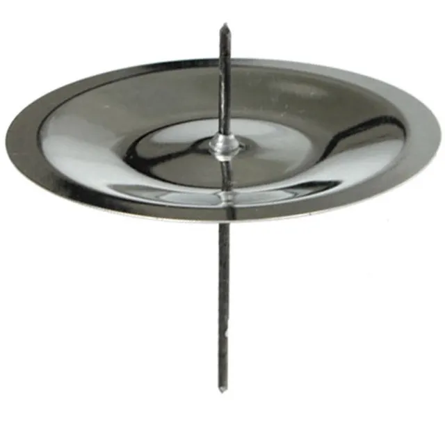Fridolfinger Kaarsenhouder met steker, zilver 6 cm, 36 stuks