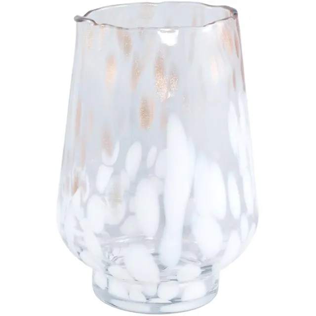 PTMD Windlicht Angelina - Wit - 19x19x26cm