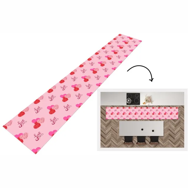 KitchenYeah Keukenloper - Keukenmat - Love - Design - Liefdes cadeau - Keuken vloerkleed Multicolor