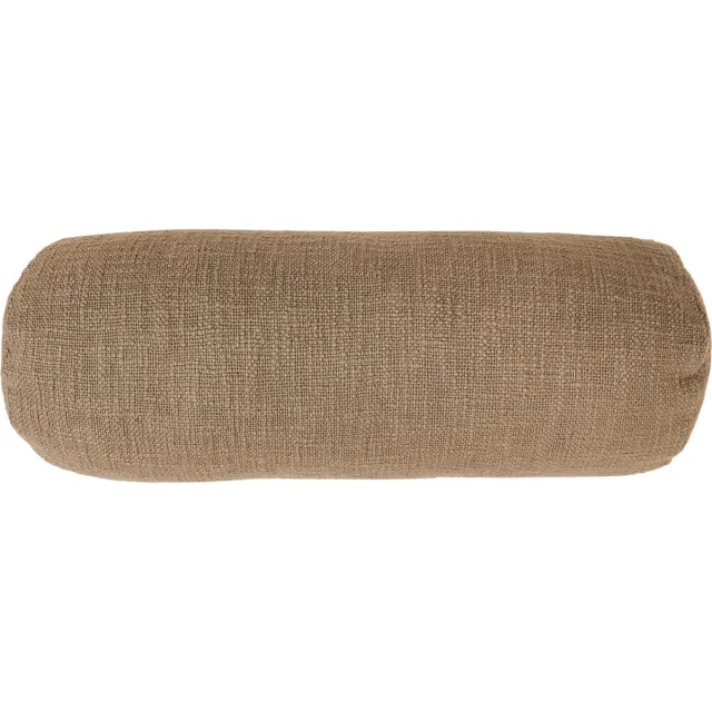 Tiseco Home Studio - Kussen (gevuld) COTTON SLUB - SET/2 - 100% katoen - Bolster - 15x45cm - Indiantan INDIAN TAN