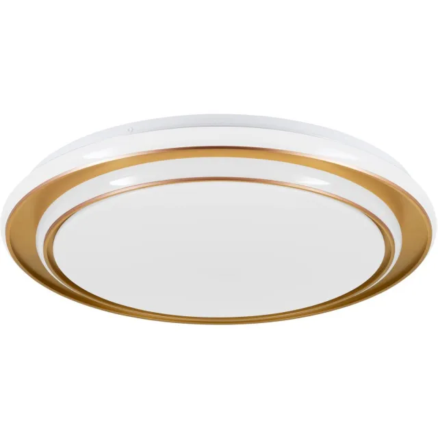 EGLO Moschetta Plafondlamp - Ø 49 cm - Goud/Wit - Instelbaar wit licht (warm, neutraal en daglicht)
