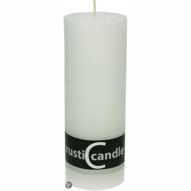 Cosy & Trendy Cosy&Trendy Rustic Cylinderkaars - Ø 70 mm - 190 mm - Wit