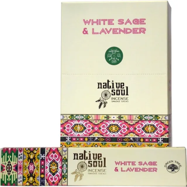 Native Soul Wierook Native Soul White Sage & Lavender doos 12 stuks Multicolor