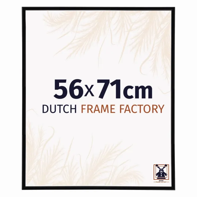 Dutch Frame Factory Fotolijst 56x71 cm - Kunststof - Zwart Hoogglans - Angers