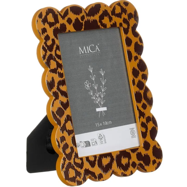 Mica Decorations fotolijst luipaard (15x21 cm) Oker