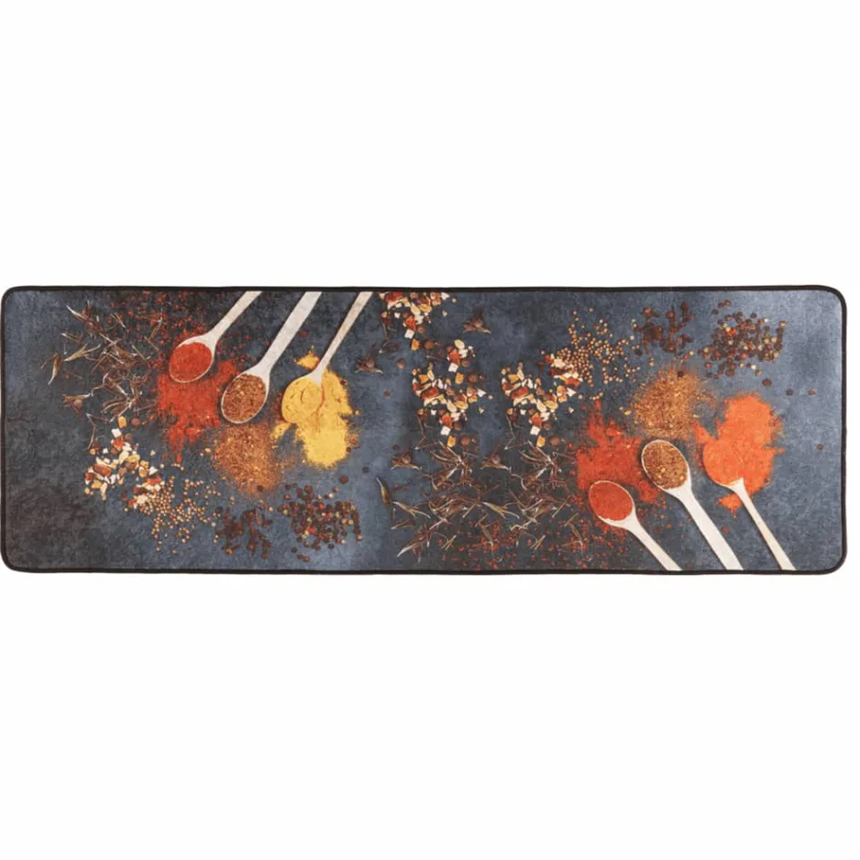 vidaXL Keukenmat wasbaar 60x180 cm meerkleurig