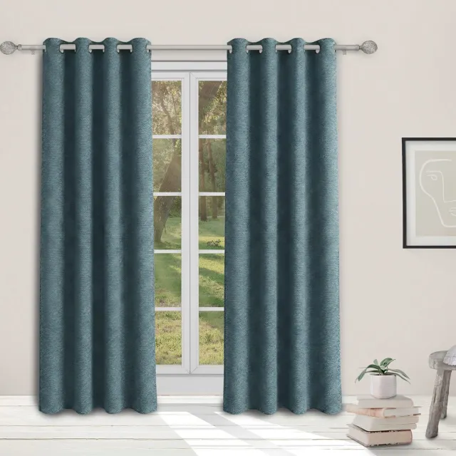 home style Verduisterend Gordijn - Ringen - 135x260 cm - Marineblauw marine blauw