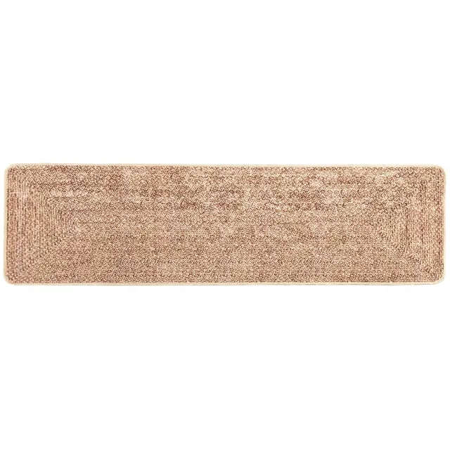 vidaXL Tapijt - Runner - MARSA - Bruin - 80 - x - 350 - cm - Polyester - en - PVC Geel