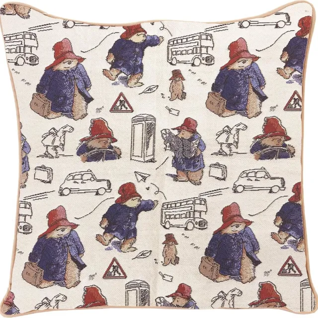 Signare Kussenhoes - Luxe gobelinstof - Paddington Bear - Beertje Paddington - 45x45 cm multi