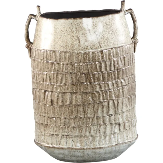 PTMD Telise Beige Ceramic Decorative Amphora Vase B