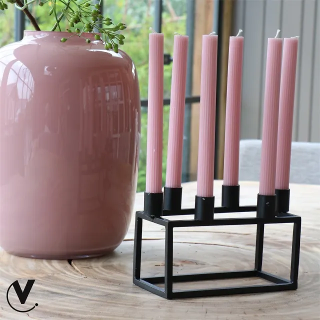 Vase The World Kandelaar Taltal | Large | Zwart | L20 x B10 x H13 cm