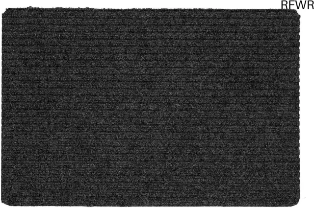 RFWR Binnen deurmat 40x60 cm antislip waterafstotend en slijtvast Antraciet
